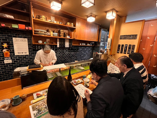 新宿三丁目の町鮨ワイン会は盛況でした